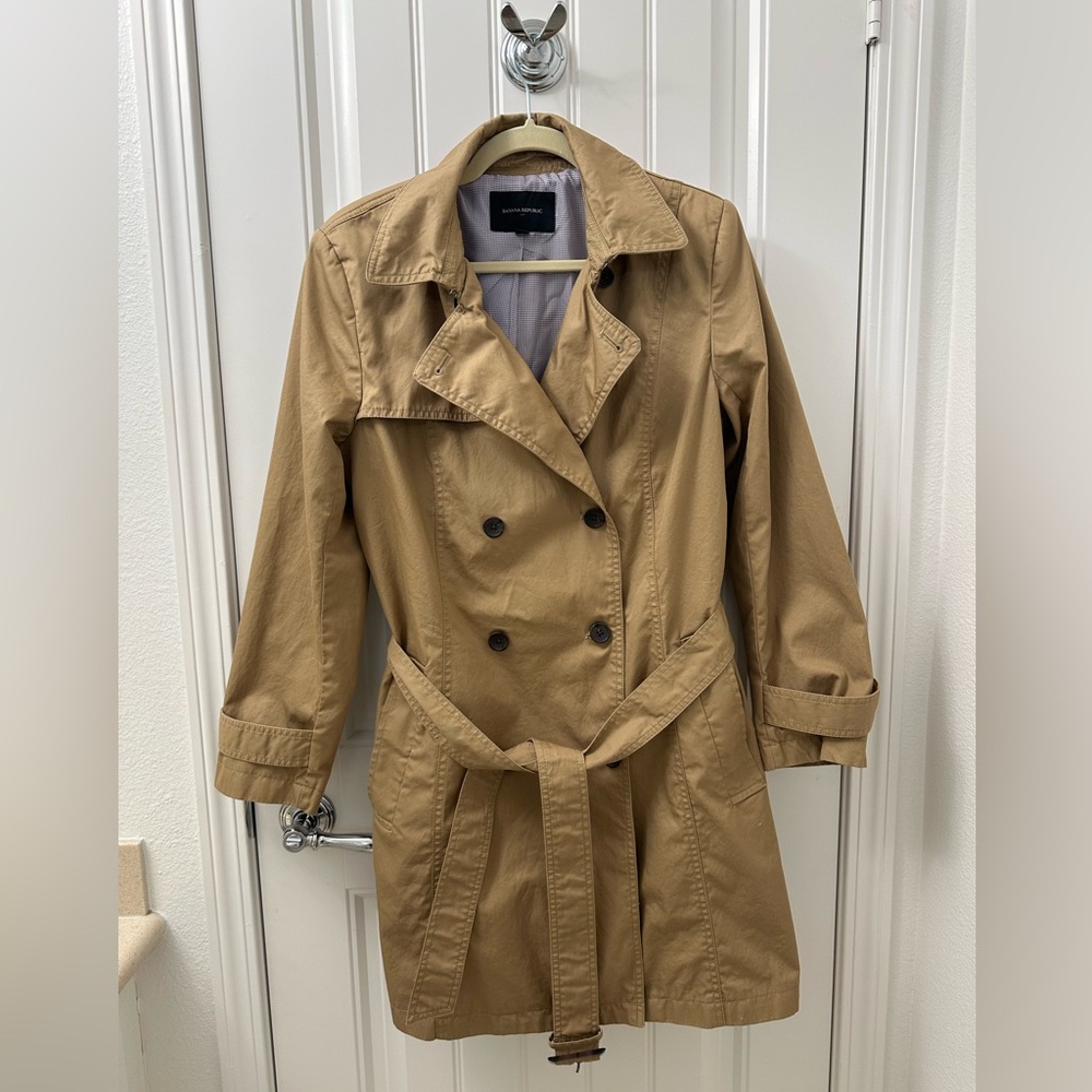 Banana Republic Tan Trench Coat